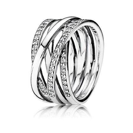 Каблучка Pandora Срібний цирконій 190919CZ