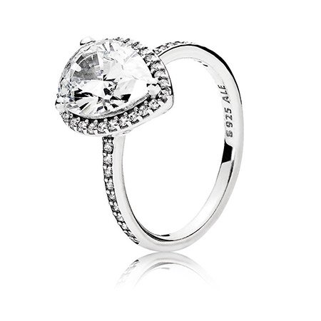 Каблучка Pandora Сяюча крапля 196251CZ