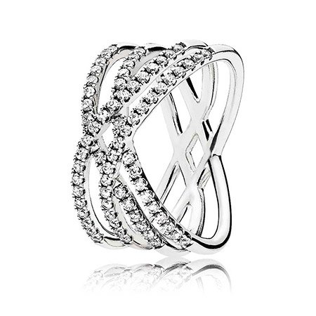 Каблучка Pandora Космічні лінії 196401CZ