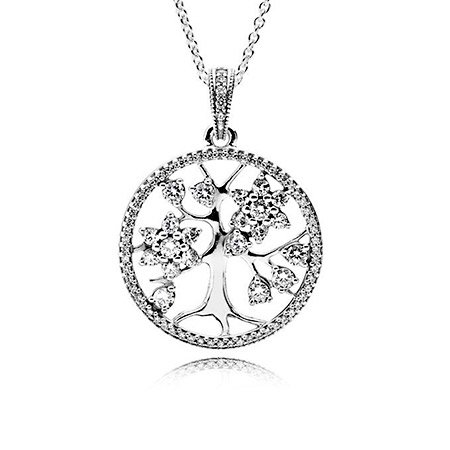 Кулон на шию PANDORA Сімейне дерево 390384CZ-80
