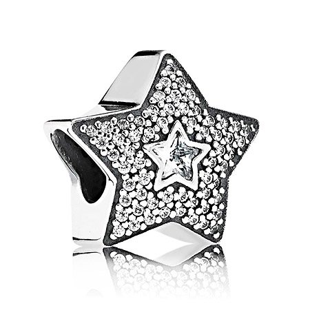 Шарм Pandora Зірка бажання паве 791384CZ