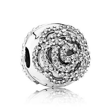 Кліпса Pandora Сяюча троянда 791529CZ