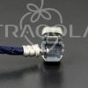 Браслет Pandora шкіряний подвійний синій