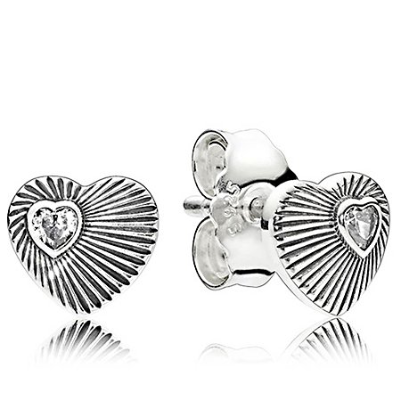 Сережки Вінтажне серце 297298CZ