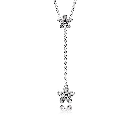Кольє Сліпучі маргаритки 590540CZ-60