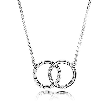 Кольє з логотипом Пандора 396235CZ-45