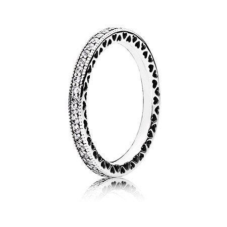 Кольцо Pandora - "Сердце PANDORA" 190963CZ