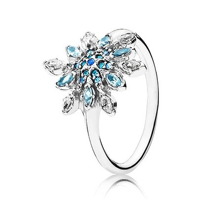 Кольцо Pandora Блестящая снежинка 190969NBLMX