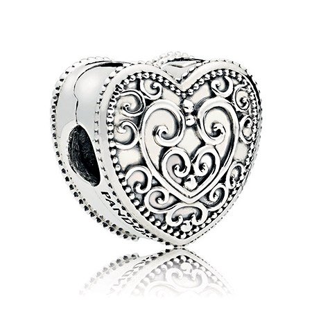 Клипса Ажурные сердца 797024