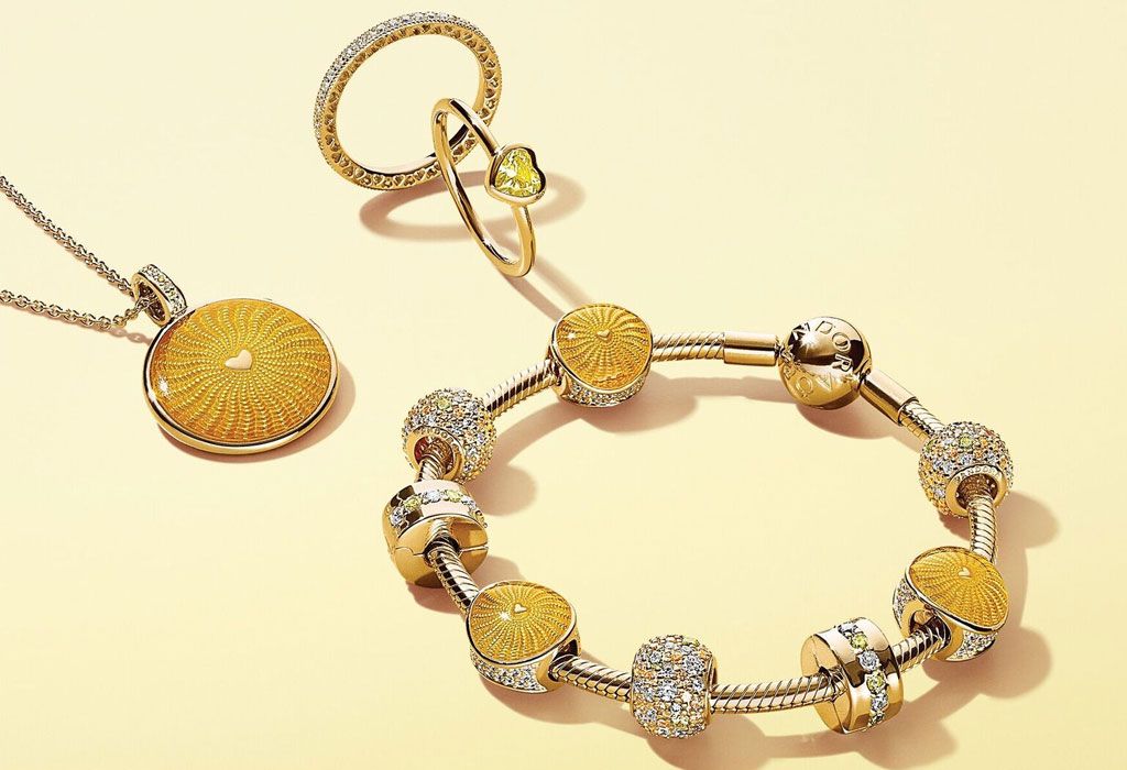 750 проба золота Pandora Shine
