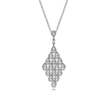 Колье Каскад из Капель 396262CZ-80