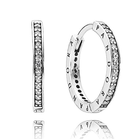 Серьги с логотипом Pandora 290558CZ