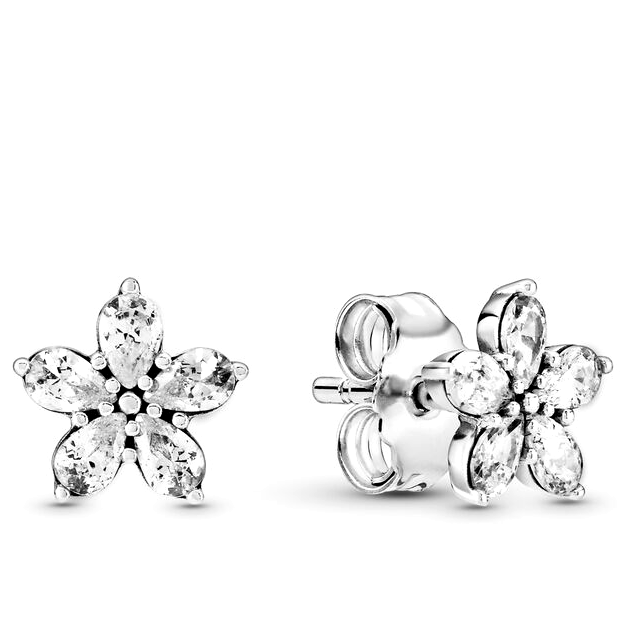 Серьги Блестящая снежинка 299239C01