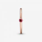 Кольцо Rose Солитер с красным камнем