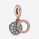 Подвеска Pandora Rose Яркий голубой диск