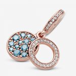 Подвеска Pandora Rose Яркий голубой диск