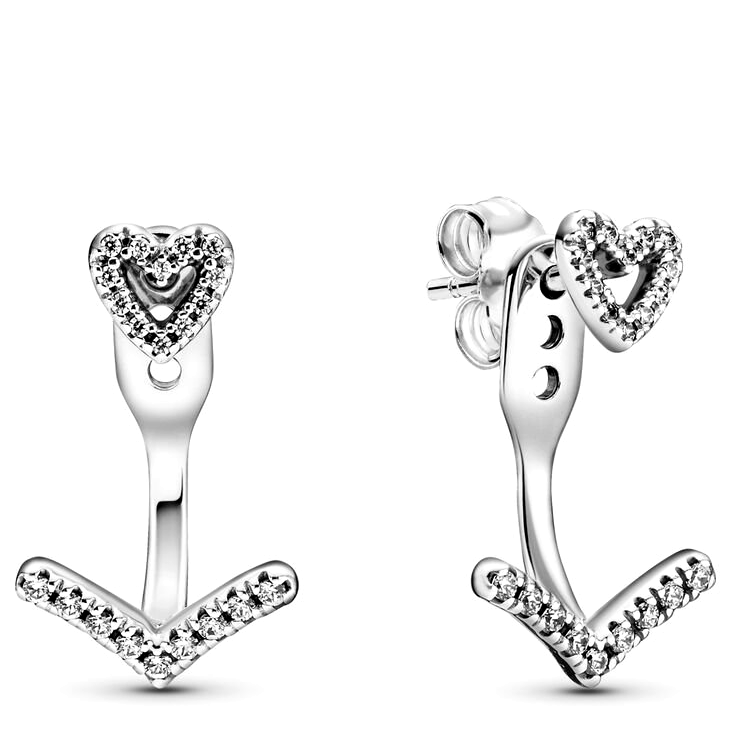 Серьги Сверкающее сердце 299280C01